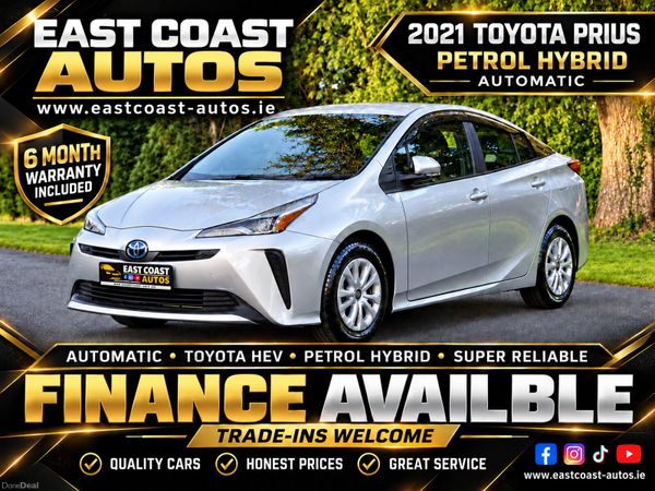 Toyota Prius Saloon, Petrol Hybrid, 2021, Silver