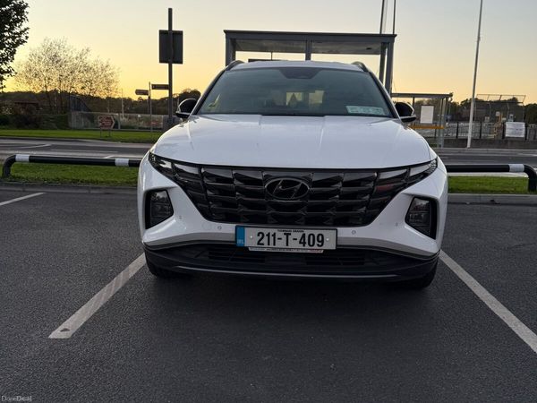 Hyundai Tucson SUV, Petrol Hybrid, 2021, White