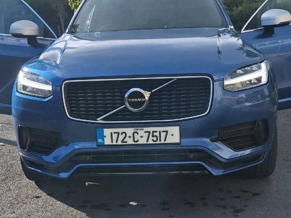 Volvo XC90 SUV, Petrol Plug-in Hybrid, 2017, Blue