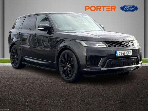Land Rover Range Rover Sport SUV, Petrol Plug-in Hybrid, 2021, Black