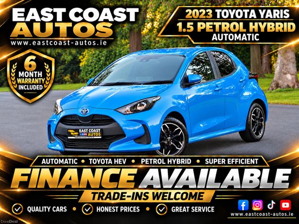 Toyota Yaris Hatchback, Petrol Hybrid, 2023, Blue