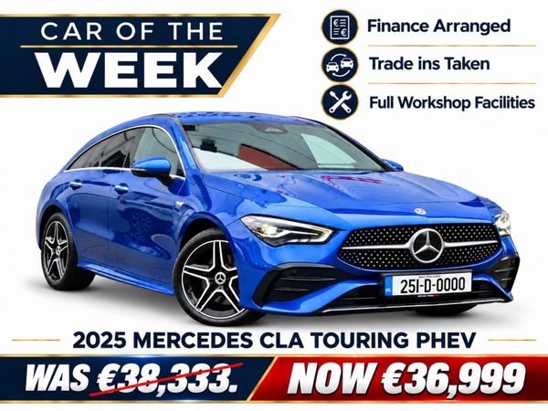 Mercedes-Benz CLA Estate, Petrol Plug-in Hybrid, 2025, Blue