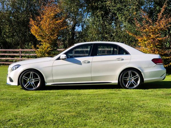 Mercedes-Benz E-Class Saloon, Diesel Hybrid, 2014, White