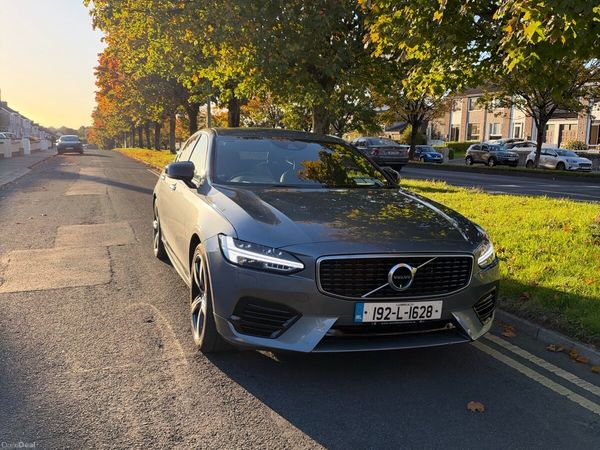 Volvo S90 Saloon, Petrol Plug-in Hybrid, 2019, Grey