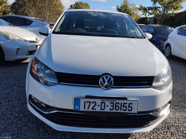 Volkswagen Polo Hatchback, Petrol, 2017, White