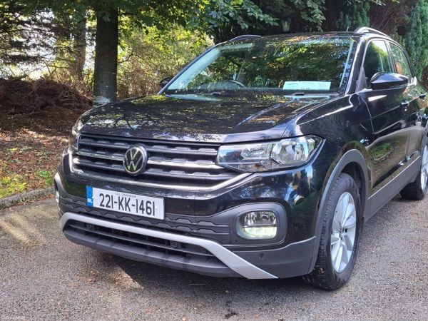 Volkswagen T-Cross Estate/Jeep, Petrol, 2022, Black