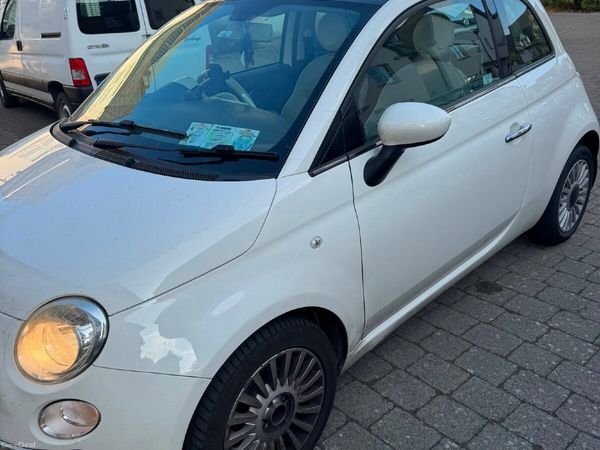 Fiat 500 Hatchback, Petrol, 2010, White