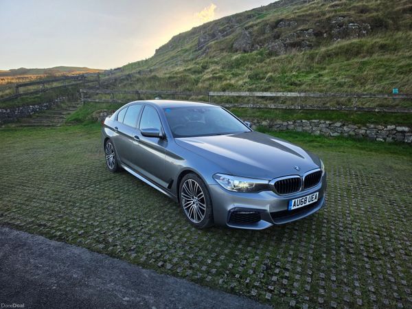 BMW 5-Series Saloon, Petrol, 2018, Blue