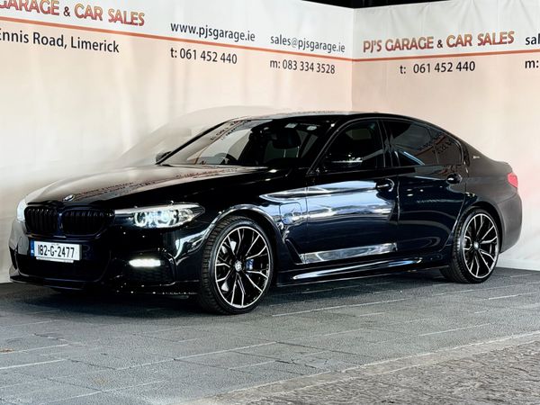 BMW 5-Series Saloon, Petrol Plug-in Hybrid, 2018, Black