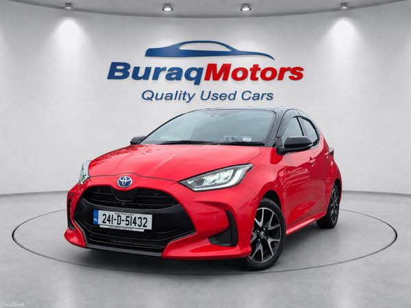 Toyota Yaris Hatchback, Petrol Hybrid, 2024, Red