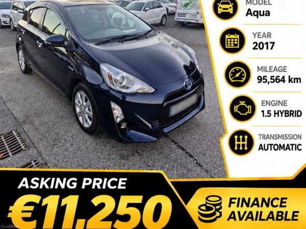 Toyota Aqua Hatchback, Petrol Hybrid, 2017, Blue