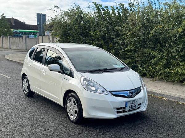 Honda Fit Hatchback, Petrol Hybrid, 2012, White