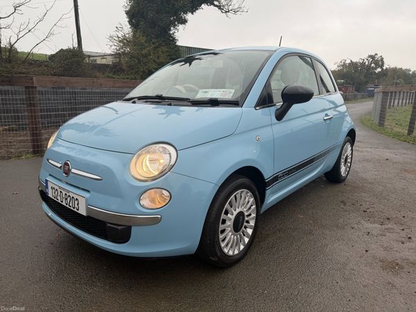 Fiat 500 Hatchback, Petrol, 2013, Blue