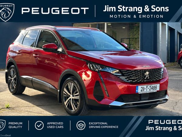 Peugeot 3008 MPV, Petrol Plug-in Hybrid, 2021, Red