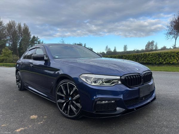 BMW 5-Series Saloon, Petrol Hybrid, 2018, Blue