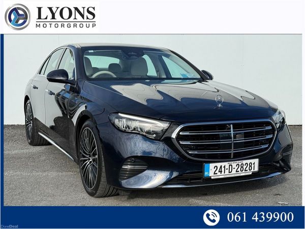 Mercedes-Benz E-Class Saloon, Diesel Hybrid, 2024, Blue