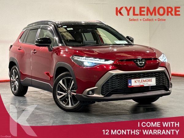 Toyota Corolla Cross SUV, Petrol Hybrid, 2024, Red