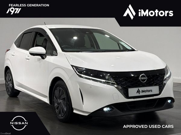 Nissan Note Hatchback, Petrol Hybrid, 2021, White