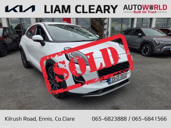 Ford Puma MPV, Petrol Hybrid, 2023, White