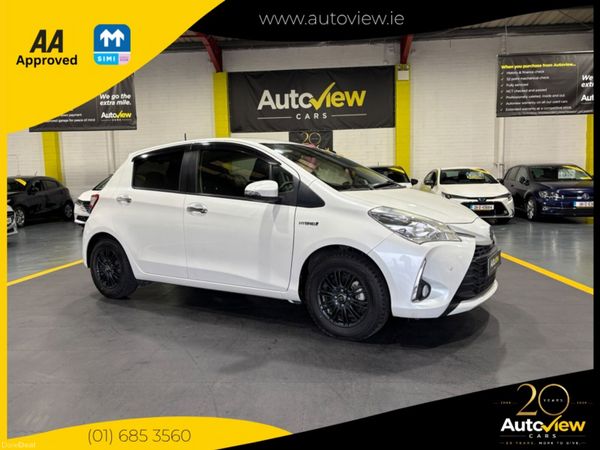 Toyota Vitz Hatchback, Petrol Hybrid, 2019, White