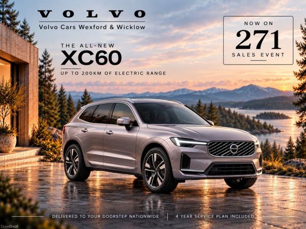 Volvo XC60 SUV, Petrol Plug-in Hybrid, 2027, Silver