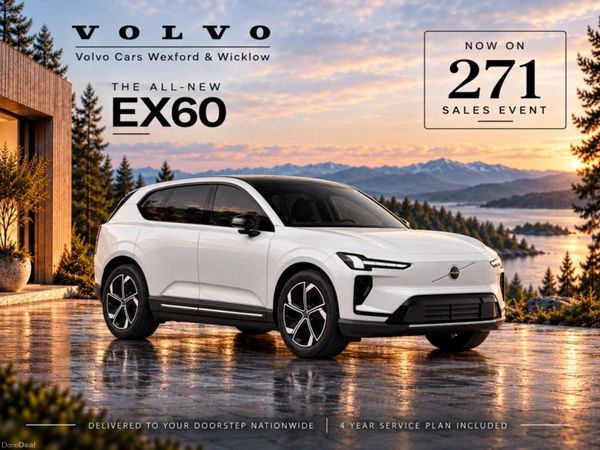 Volvo EX60 SUV, Electric, 2027, White