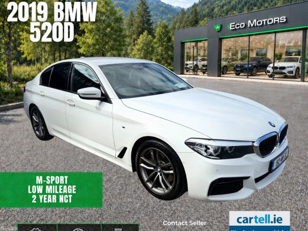 BMW 5-Series Saloon, Diesel, 2019, White