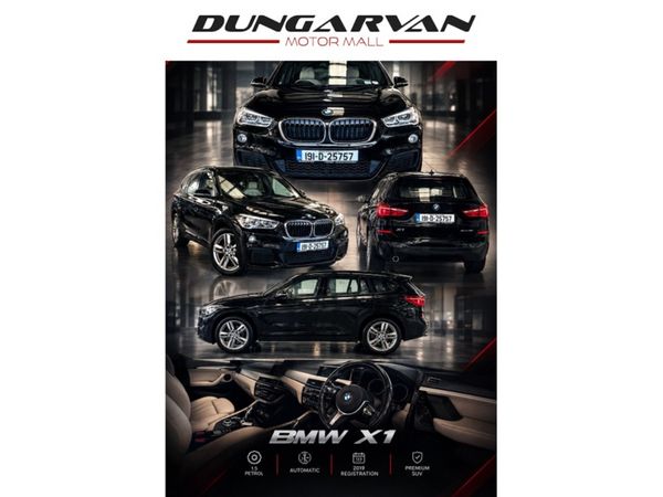 BMW X1 Estate, Petrol, 2019, Black