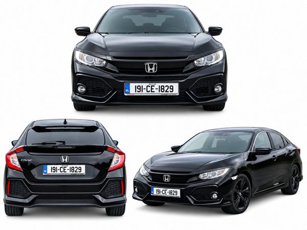 Honda Civic Hatchback, Petrol, 2019, Black
