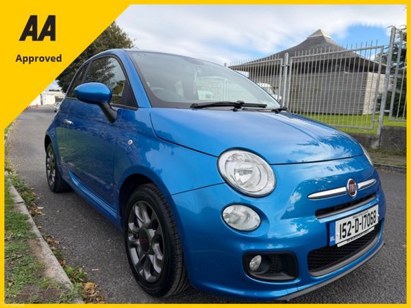 Fiat 500 Hatchback, Petrol, 2015, Blue