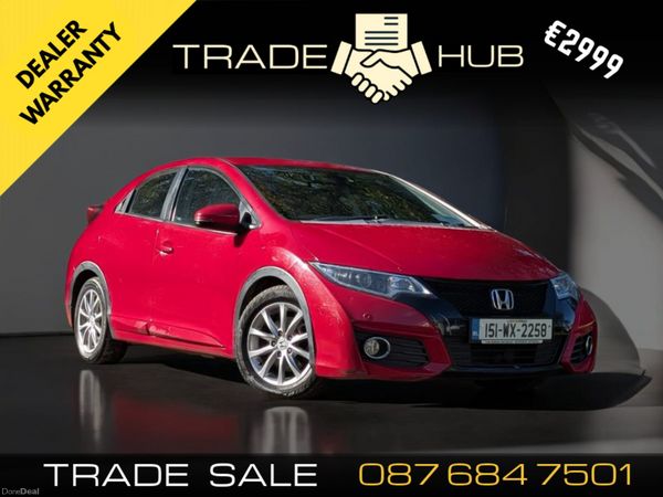 Honda Civic Hatchback, Diesel, 2015, Red