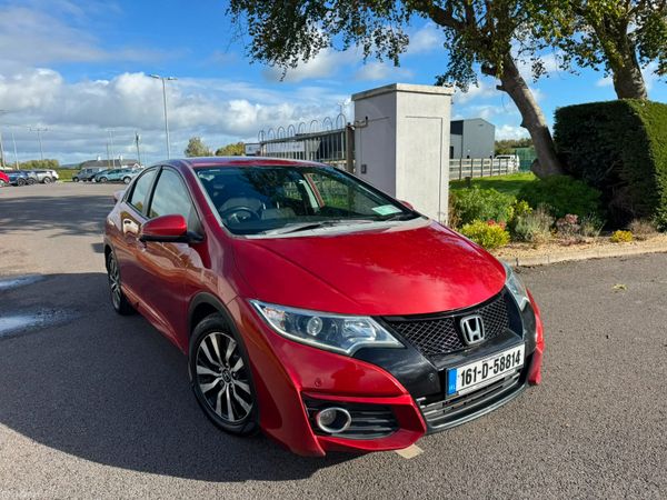 Honda Civic Hatchback, Diesel, 2016, Red