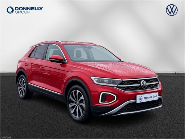 Volkswagen T-Roc Hatchback, Petrol, 2023, Red