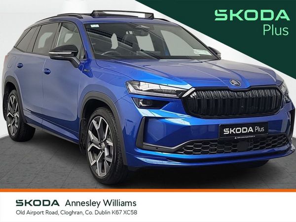 Skoda Kodiaq SUV, Petrol Plug-in Hybrid, 2026, Blue