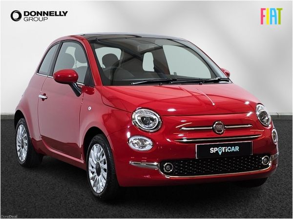 Fiat 500 Hatchback, Petrol, 2024, Red