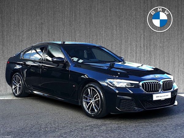 BMW 5-Series Saloon, Petrol Plug-in Hybrid, 2021, Black