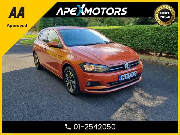 Volkswagen Polo Hatchback, Petrol, 2019, Orange