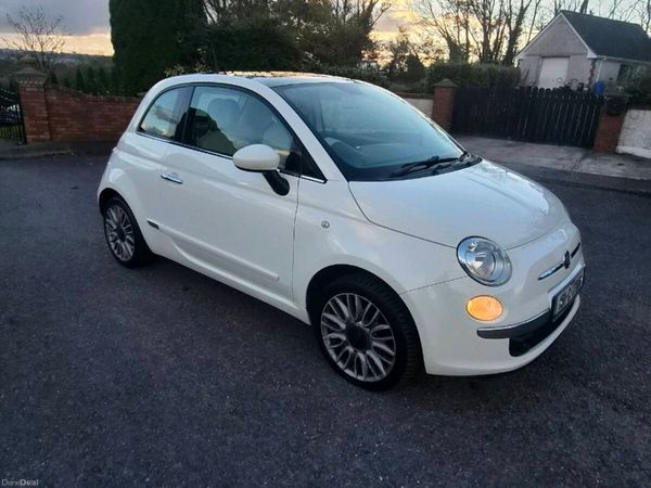 Fiat 500 Hatchback, Petrol, 2015, White