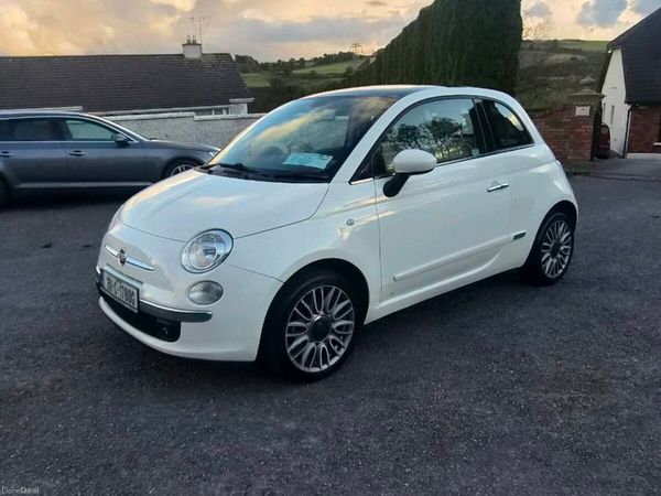 Fiat 500 Hatchback, Petrol, 2015, White