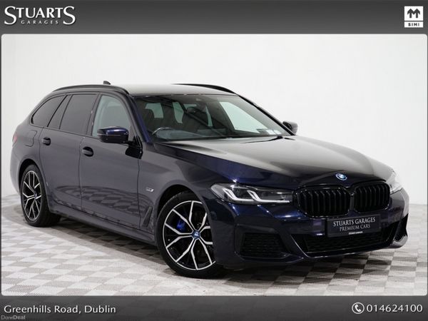 BMW 5-Series Estate, Petrol Plug-in Hybrid, 2023, Black