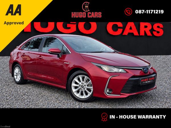 Toyota Corolla Saloon, Petrol Hybrid, 2020, Red