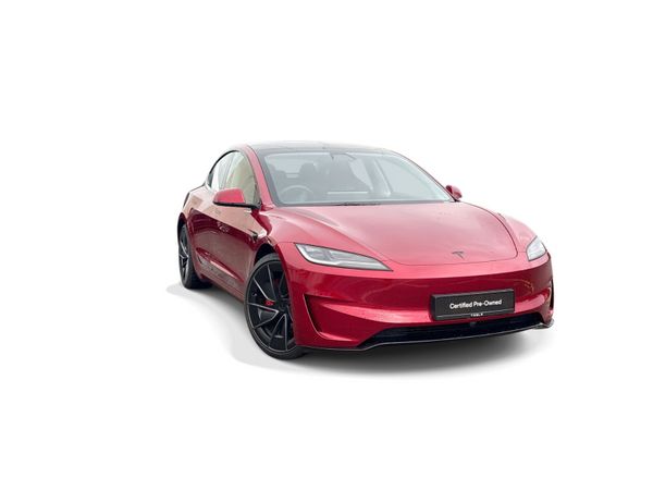 Tesla Model 3 Saloon, Electric, 2025, Red