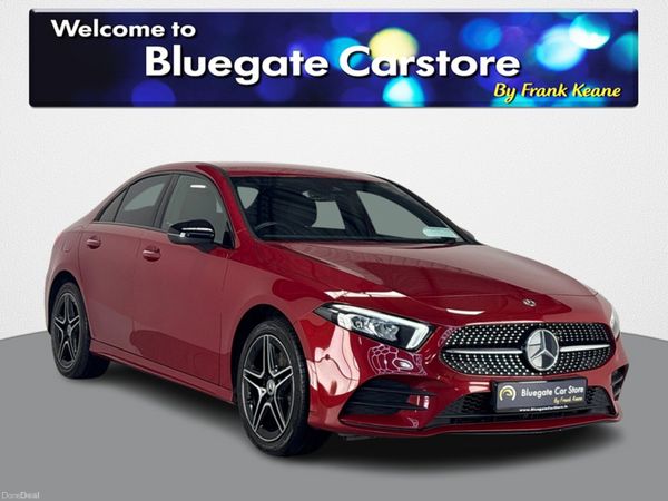 Mercedes-Benz A-Class Saloon, Petrol Hybrid, 2022, Red