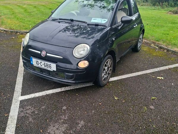 Fiat 500 Hatchback, Petrol, 2010, Black