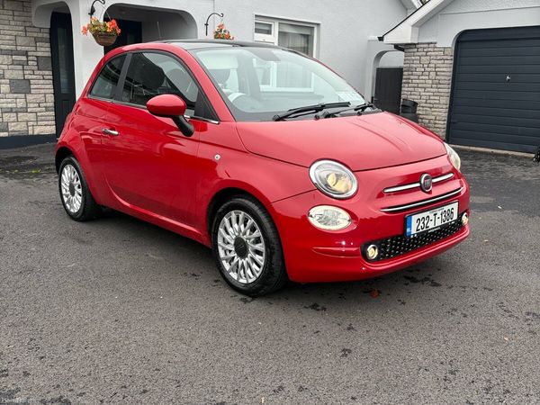 Fiat 500 Hatchback, Petrol, 2023, Red