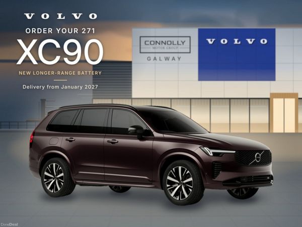 Volvo XC90 SUV, Petrol Plug-in Hybrid, 2027, Red