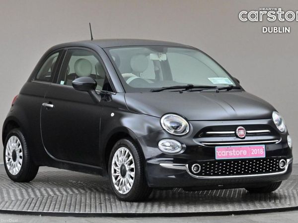 Fiat 500 Hatchback, Petrol, 2018, Black