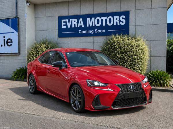 Lexus IS Saloon, Petrol Hybrid, 2019, Red