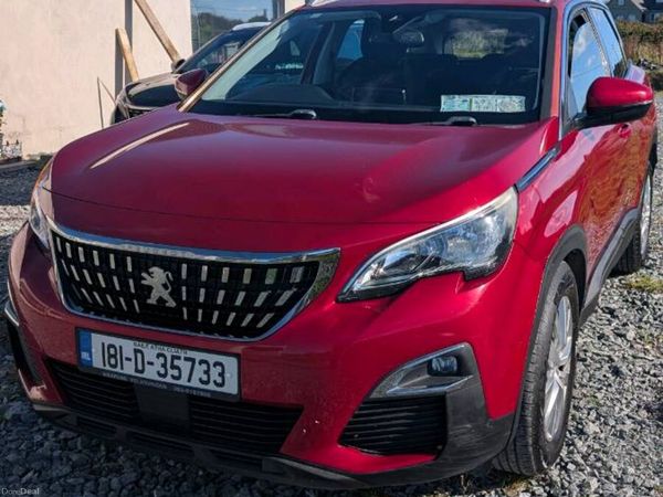 Peugeot 3008 MPV, Diesel, 2018, Red