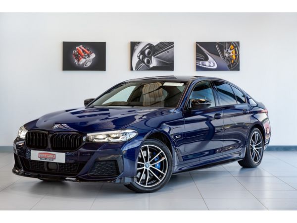 BMW 5-Series Saloon, Petrol Plug-in Hybrid, 2023, Blue